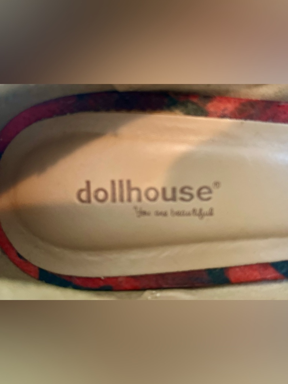 Floral Wedges w Ankle Strap - Red and Black - by Dollhouse - Sz 8.5 - Picture 2 of 7